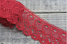  Мереживо  70 мм (гіпюр) арт.4G4147  |5: червон. |