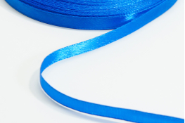  Стрічка атласна 06 мм ляссе  |8: волошк. |
