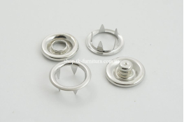  Кнопка 15 мм Spring NS  |10: нiкель |