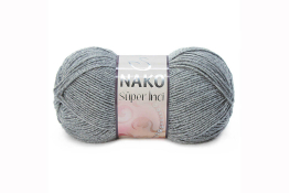  Пряжа "Super Inci" 100гр / 260м  |1: сірий темн. 00194|