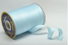  Бейка коса 16 мм підвернута атласна  |8: блак.світл. |