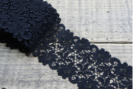  Мереживо 100 мм (гіпюр) арт.8G8005  |1: чорн. |