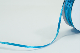  Стрічка атласна 03 мм лясе  |8: бірюз. |