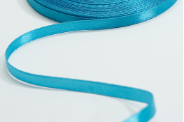  Стрічка атласна 06 мм ляссе  |8: бірюз. |