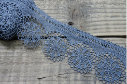  Мереживо  80 мм (гіпюр) арт.8G8049  |1: сірий |