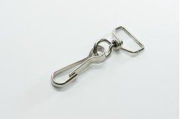  Карабiн 40 мм з рамкою 20 мм  |10: нiкель |