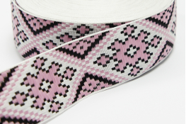  Тасьма  32 мм  |4: рожев. |