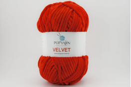  Пряжа POPYARN Velvet  |5: червон. |