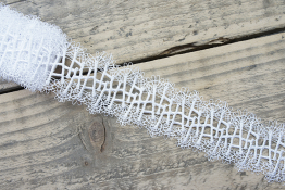  Мереживо  50 мм (гіпюр) арт.GB120  |2: білий |