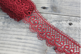  Мереживо  45 мм (гіпюр) арт.4G4099  |5: червон. |