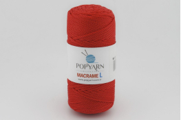  Пряжа-шнур POPYARN Macrame L  |5: червон. 430|