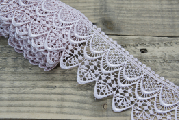  Мереживо  70 мм (гіпюр) арт.4G4153  |4: рожев. |