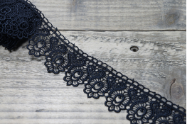  Мереживо  45 мм (гіпюр) арт.4G4083  |1: чорн. |