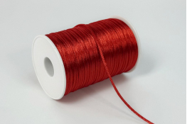  Шнур атласний  2.0 мм  |5: червон. |