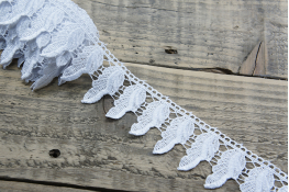  Мереживо  60 мм (гіпюр) арт.4G4233  |2: білий |