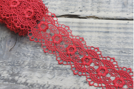  Мереживо  55 мм (гіпюр) арт.4G4109  |5: червон. |