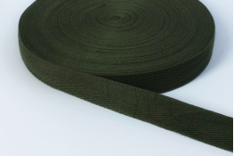  Стрічка кіперна 25 мм  |7: хакі |