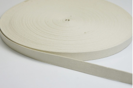  Стрічка ремінна 25 мм (бавовна)  |2: молочн. |