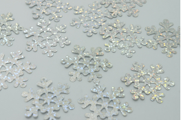  Пайєтки 40 мм "снiжинка"  |11: райдуга |