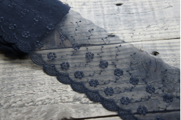  Мереживо 120 мм (органза) арт.5059  |1: чорн. |