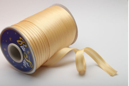  Бейка коса 16 мм підвернута атласна  |6: беж.золот. |