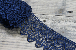  Мереживо  70 мм (гіпюр) арт.4G4153  |9: синій темн. |