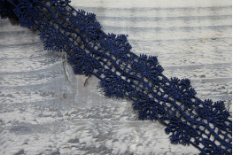  Мереживо  50 мм (гіпюр) арт.GO119  |9: синій темн. |