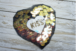  Аплікація "Серце" 220х200 мм