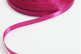  Стрічка атласна 06 мм ляссе  |4: фуксія темн. |