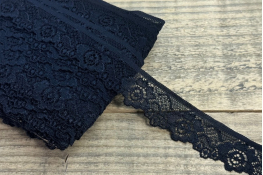  Мереживо 30 мм (еластичне)  |1: чорн. |