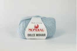 Пряжа Mondial Dolche Mohair  |8: блак.блід. |