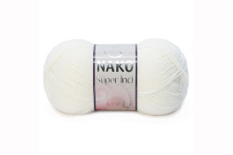  Пряжа "Super Inci" 100гр / 260м  |2: молочн. 00300|