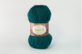  Пряжа "Angora Luks" 100гр / 550м  |7: зелен.темн. 10171|