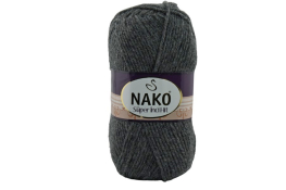  Пряжа "Super inci hit" 100гр / 180м  |1: сірий темн. 00193|