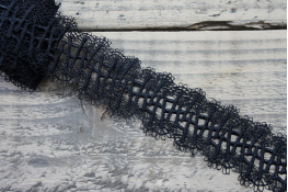  Мереживо  50 мм (гіпюр) арт.GB120  |1: чорн. |