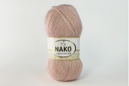  Пряжа NAKO Angora Luks Simli  |4: пудров.рожев. 11251|