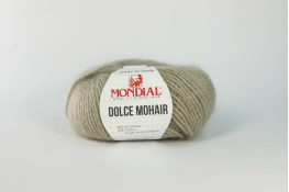  Пряжа Mondial Dolche Mohair  |6: беж.полин. |