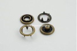  Кнопка 15 мм Spring NS  |10: латунь стар. |