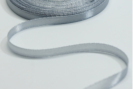 Стрічка атласна 06 мм ляссе  |1: сірий |