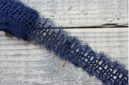  Мереживо  50 мм (гіпюр) арт.GB120  |9: синій темн. |