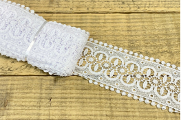  Мереживо  80 мм (гіпюр) арт.4G4158  |2: білий |