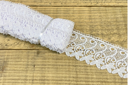  Мереживо  70 мм (гіпюр) арт.4G4147  |2: білий |