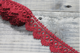  Мереживо  40 мм (гіпюр) арт.4G4247  |5: червон. |