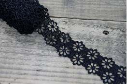  Мереживо  45 мм (гіпюр) арт.4G4092  |1: чорн. |
