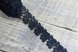  Мереживо  35 мм (гіпюр) арт.4G4068  |1: чорн. |