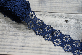  Мереживо  45 мм (гіпюр) арт.4G4092  |9: синій темн. |