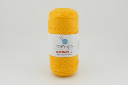  Пряжа-шнур POPYARN Macrame L  |3: жовт. 418|