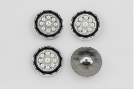  Гудзик 25 мм арт.КМ-02  |1: чорн. |