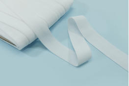  Бейка еластична 20 мм матова  |2: білий |