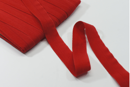  Бейка еластична 25 мм матова  |5: червон. |